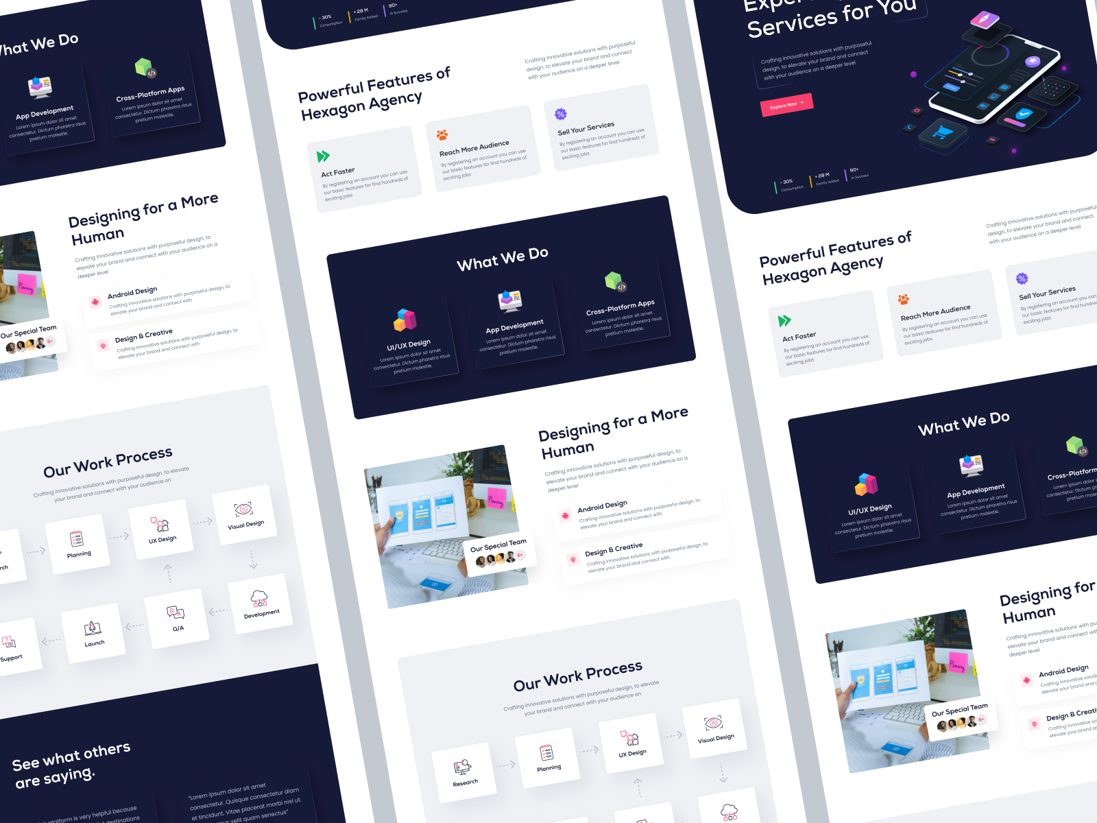 Example of Wireframing & UI Prototyping